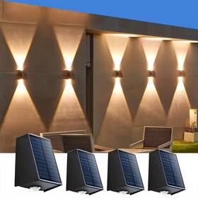 Mdc07879 Luhlee Solar Wall Lights Outdoor Sconce Ip65 Waterproof W