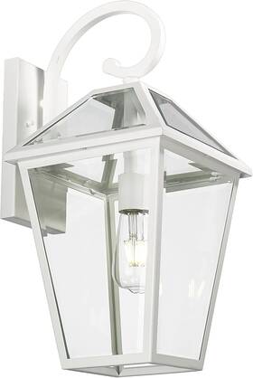 7h1b-l Luminzone Outdoor Light Front Porch Outside Wall Sconce White Large