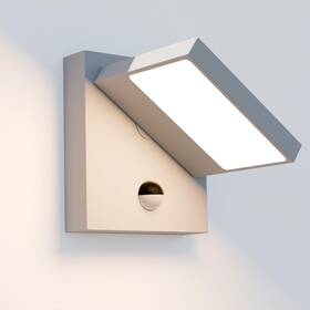 32119 Lustrlach Motion Sensor Outdoor Sconce Wall Light Led White Modern Exterior P