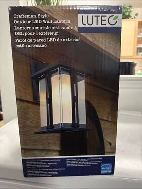 1576922 Lutec Brand New Craftsman Style Outdoor Led Wall Lantern Light