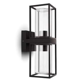 5288804412 Lutec Outdoor Up/down Sconce 2-light Aluminum Bronze With Glass Shade Fixture 5288804412 Lutec Outdoor Up/down Sconce 2-light Aluminum Bronze With Glass Shade Fixture