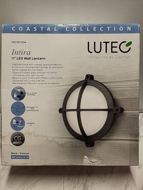 5299402330 Lutec Outdoor Sconce 1-light Integrated Led Wall Mount Lantern Black With Cct 5299402330 Lutec Outdoor Sconce 1-light Integrated Led Wall Mount Lantern Black With Cct