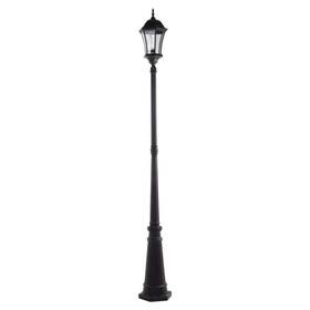 7199601012 Lutec Single Head 1-light Black Outdoor Post Lantern