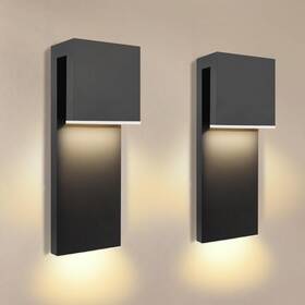 Maryrain Jopwl20241120 15in Exterior Wall Light Ip65 Waterproof 435lm 3005k 2-pack