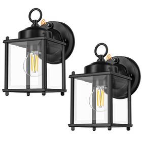 Fy-dwl03-2 Matameye To Dawn Sensor Outdoor Wall Sconce Exterior Waterproof Mount Lanterns Black