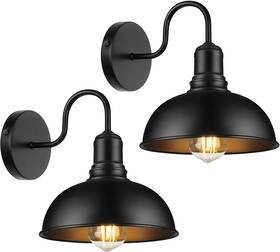 Fy-fgwl02-2 Matameye Outdoor Wall Sconce 2 Pack Exterior Waterproof Farmhouse Gooseneck Barn Light F