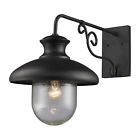 62002-1 Matte Streetside Collection Caf Black Outdoor Lighting Sconce Elk