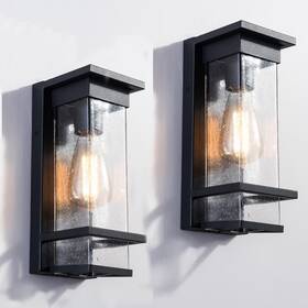 2519 Maxax 2519/1ws-2pk Montpelier 11.69 Inch H Black Hardwired Outdoor Wall Lantern Sconce With Dusk To 2519 Maxax 2519/1ws-2pk Montpelier 11.69 Inch H Black Hardwired Outdoor Wall Lantern Sconce With Dusk To