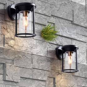 2525 Maxax 2525/2w Hawaii 11.02 Inch H Black Seeded Glass Hardwired Outdoor Wall Lantern With 2525 Maxax 2525/2w Hawaii 11.02 Inch H Black Seeded Glass Hardwired Outdoor Wall Lantern With