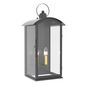 7013-2bk Maxax Montpelier 19.7 Inch 2-light Sand Grain Black Dusk To Dawn Outdoor Wall