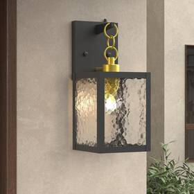 7021-1bk Maxax Hawaii Black 15.5 Inch H Dusk To Dawn Outdoor Hardwired Lantern Sconce With Clear 7021-1bk Maxax Hawaii Black 15.5 Inch H Dusk To Dawn Outdoor Hardwired Lantern Sconce With Clear