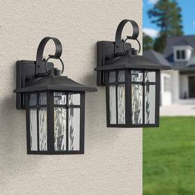 Mx7003-w1bk Maxax Hawaii Montpelier 1-light Black Hardwired 12.4 Inch H Outdoor Sconce Dusk