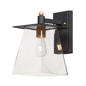 10313clbzgld Maxim Chalet 1-light 8 Inch Wide Bronze / Gold Outdoor Wall Sconce