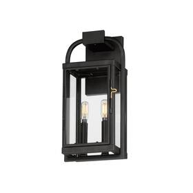 30802clbk Maxim 30802 Bonham 2 Light 17 Inch Tall Outdoor Wall Sconce - Black