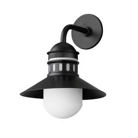 35124 Maxim Admiralty 17 Inch Tall Wall Sconce - Black