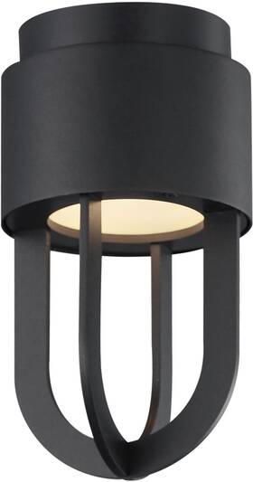 40680bk Maxim 40680 Quayside Vx 6 Inch W Led Flush Mount Outdoor Ceiling - Black