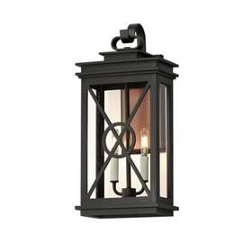 40806clacpbk Maxim 40806 Yorktown Vx 2 Light 22 Inch Tall Wall Sconce - Black / Aged Copper
