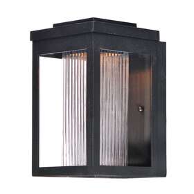 55902crbk Maxim 55902 Black/clear Salon 10 Inch Led Wall Sconce