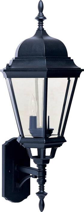 1006bk Maxim Lighting Westlake 3 Light 28 Inch Black Outdoor Wall Mount