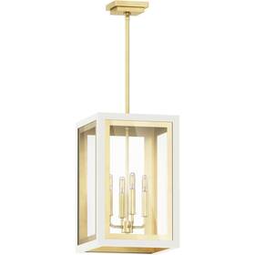30058clwtgld Maxim Lighting Neoclass Outdoor Pendant Or Chandeller White/gold