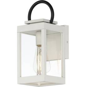 30912clwtbk Maxim Lighting Nassau Vivex Outdoor Wall Light White And Black