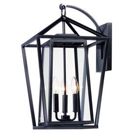 3176clbk Maxim Lighting Artisan 3-light Outdoor Wall Sconce Black -