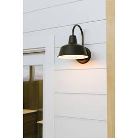 35015bk Maxim Lighting Outdoor Barn Wall Light Black Metal Hardwired E26 Porch