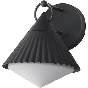 35132wtbk Maxim Lighting Odette 1 Light 9.5 Inch Black Outdoor Wall Mount
