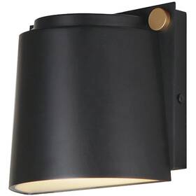42120bkab Maxim Lighting Rivet Outdoor Wall Light Black And Antique Brass