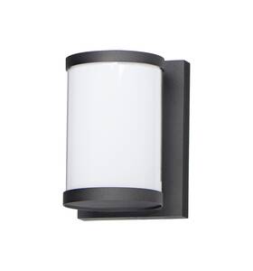 52125wtbk Maxim Lighting Black Led Outdoor Wall Sconce From The Barrel Collection
