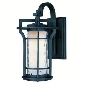 65786wgbo Maxim Lighting Oakville Led E26 1-light Outdoor Wall Mount In Black Oxide