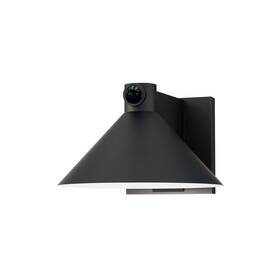 86141bk Maxim Lighting 86141bk/msp Conoid Led 1-light Outdoor Wall Sconce W With Dusk-dawn In Black