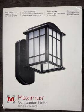 Spl06-07a1n4-bkt-k1 Maximus Craftsman Companion Light Black Spl06-07a1n4-bkt-k1 Maximus Craftsman Companion Light Black