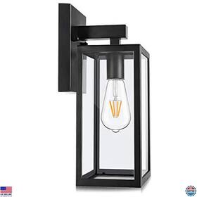 B07xccln4h Maxvolador Outdoor Waterproof Wall Lantern Sconce Light Fixture Black E26 Base Clear