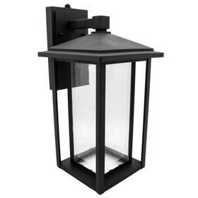Mel-15125w Maxxima Wall Sconce 8.5 Inch X7.5 X15.5 1-light Black Led With Dusk To Dawn Sensor Mel-15125w Maxxima Wall Sconce 8.5 Inch X7.5 X15.5 1-light Black Led With Dusk To Dawn Sensor