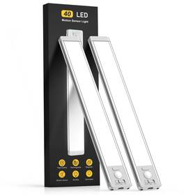 B0bdf8cvbn Mcgor 10 Inch Under Cabinet Lighting 2-pack Rechargeable Motion Sensor Led Light Bar