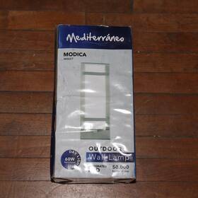 W0657 Mediterraneo Modica Rectangular Outdoor Lamp In Polished Chrome