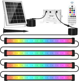 620018rb Meikee Solar Rgbw Led Wall Washer Light 4 In 1 Ip66 Waterproof Color Changing