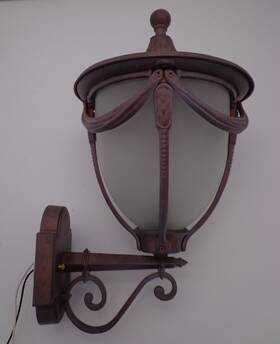 28509 Melissa Lighting 1-light Outdoor Wall Lantern Concrete Finish Acid Etched Glass