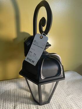 K185016-oi-sdy-led12 Melissa Lighting Outdoor Lantern W Seedy Panels As Pictured