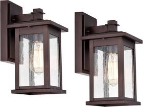 Micsiu 705353150876 2 Pack Oil Rubbed Bronze Outdoor Light Fixtures 12 Inch Exterior Wall Li