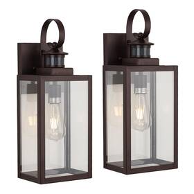 Micsiu 755534083233 2 Pack Motion Sensor Outdoor Wall Lights Fixture 18 Inch Oil Rubbed B