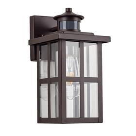 Micsiu 755534083325 11.75 Inch Bronze Motion Sensor Outdoor Wall Light Dusk To Dawn Exterior Sc
