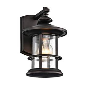 Micsiu 765629445402 Oil Rubbed Bronze Outdoor Light Fixture Wall Mount Clear Seedy Glass Exterio Micsiu 765629445402 Oil Rubbed Bronze Outdoor Light Fixture Wall Mount Clear Seedy Glass Exterio