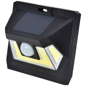 Sl-21421 Mighty Power Outdoor Solar Motion Sensor Cob Led Light 350 Lumens Black 3.9x4