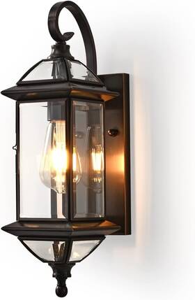 Milaii 661706933919 16.5 Inch H Copper Outdoor Wall Lights Exterior Waterproof Sconce Light Fixture