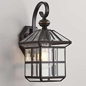 Milaii 661706934046 Copper Bronze Outdoor Wall Lights 13.4 Inch H Vintage Exterior Lantern Li
