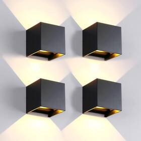 Ip65 Mille Lucciole 794832737929 4 Pack Outdoor Wall Lights Exterior/interior Led Sconces Waterproof Ip65 Mille Lucciole 794832737929 4 Pack Outdoor Wall Lights Exterior/interior Led Sconces Waterproof