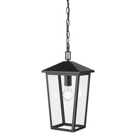 198201-pbk Millennium Lighting 198201 Munger 10 Inch W Outdoor Mini Pendant - Black
