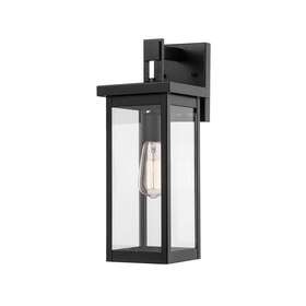 2601-pbk Millennium Lighting Outdoor Sconce 16 Inch Metal Powder Coat Black With Clear Glass